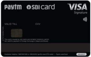 Paytm SBI Credit Card